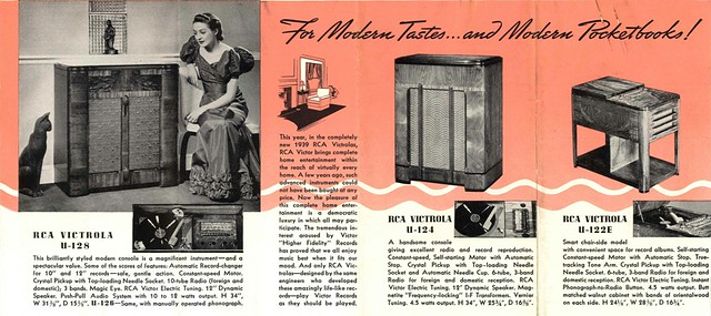 RCA Victrolas, Panel 4 - 1939