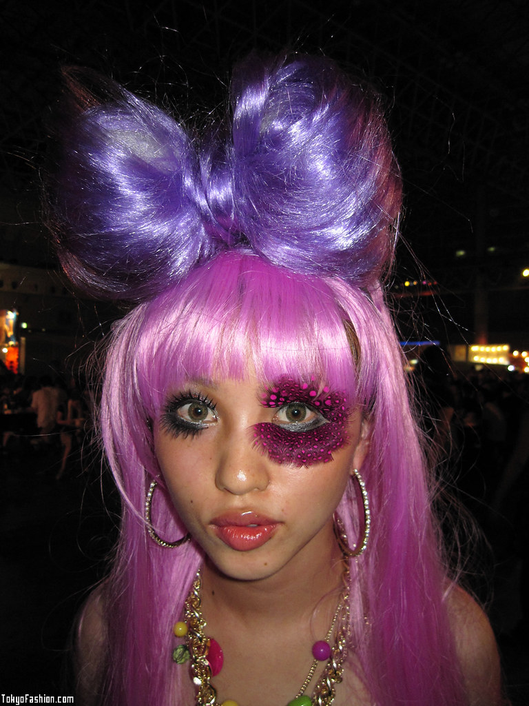 Lady Gaga Purple Hair Bow