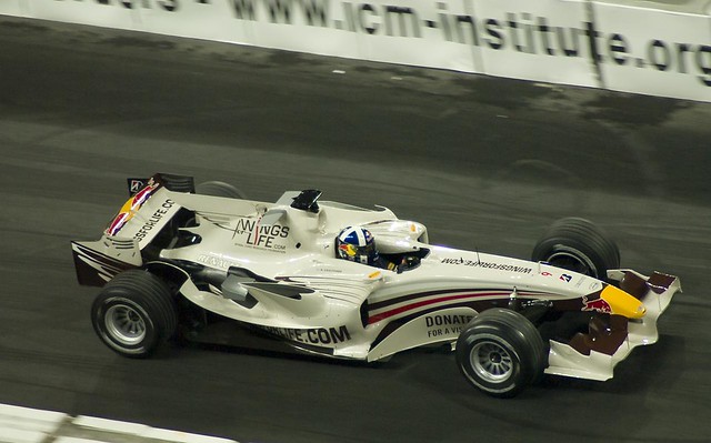 DC drives the 2008 Red Bull F1 car