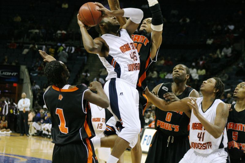 Virginia State University Trojans vs. St. Paul's College Tigers-CIAA ...