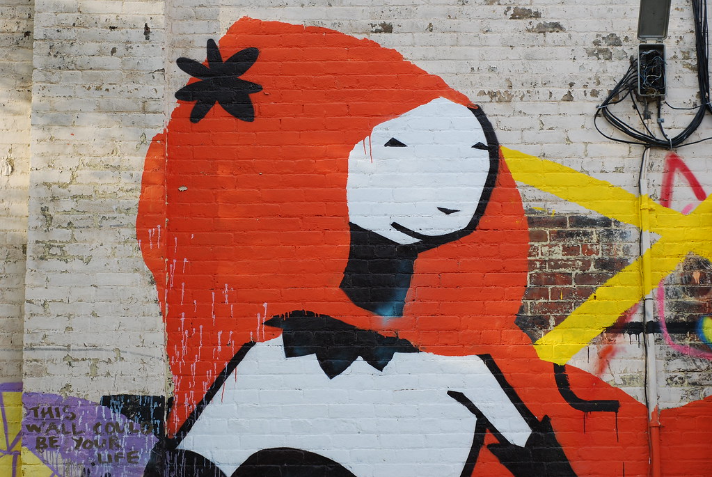 Lovely graffiti, Williamsburg, Brooklyn | Ingrid Fong | Flickr