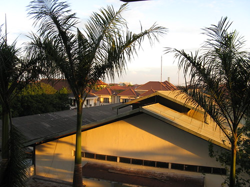 Sunset Seen from Training Room by Ikhlasul Amal, sunset panorama building gold