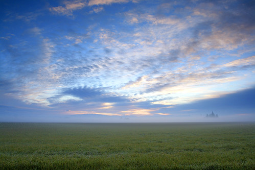 morning sky grass fog composite oregon sunrise fields willamettevalley canon1740f4l catchycolorsblue albanyoregon canon400d photoshopblend openareas