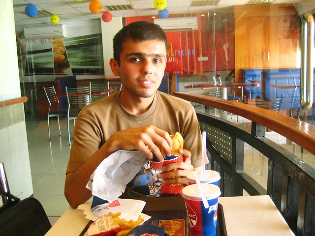 Fawad at KFC