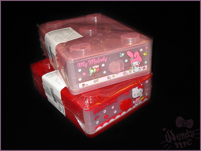 SANRIO Stackable Chest Drawer Container Box