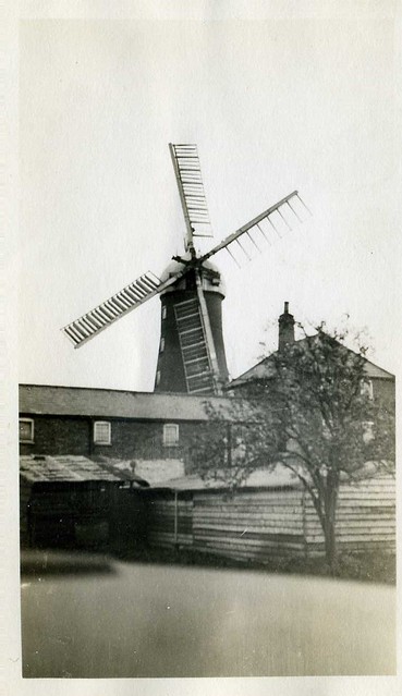Unknown windmill, Lincolnshire. Since identified as Penny Hill, Holbeach.