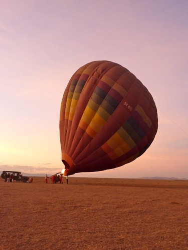 Hot air balloons, Maasai Mara, Kenya