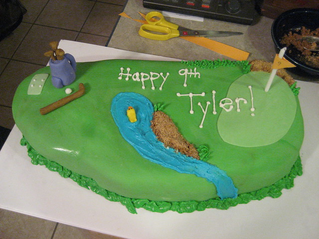 Tyler's Golf Birthday Cake