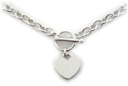 Heart Charm Necklace | 16inch heart charm necklace small ova… | http ...