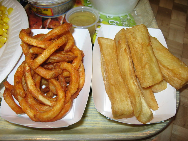 Pollo Tropical: Curly fries, fried yuca