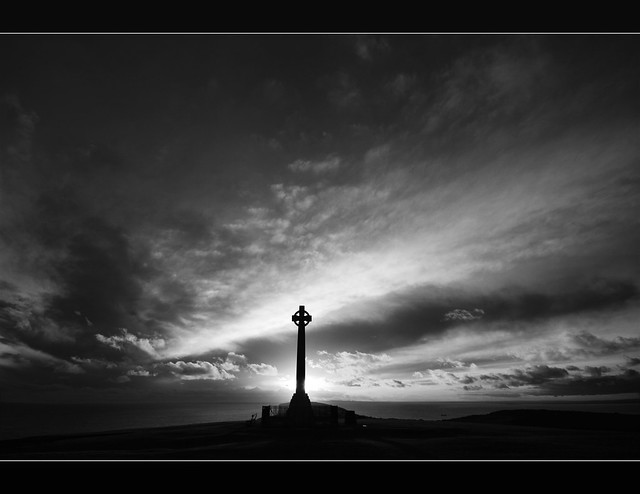 Black and White Landscape Photography. Tennyson memorial, Isle of Wight. What your Soul sings