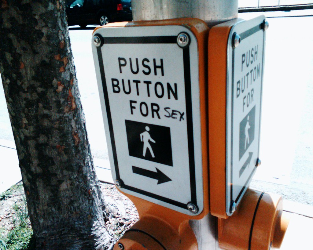 Push button for sex | No thanks. (Downtown Charlottesville, \u2026 | Chris ...