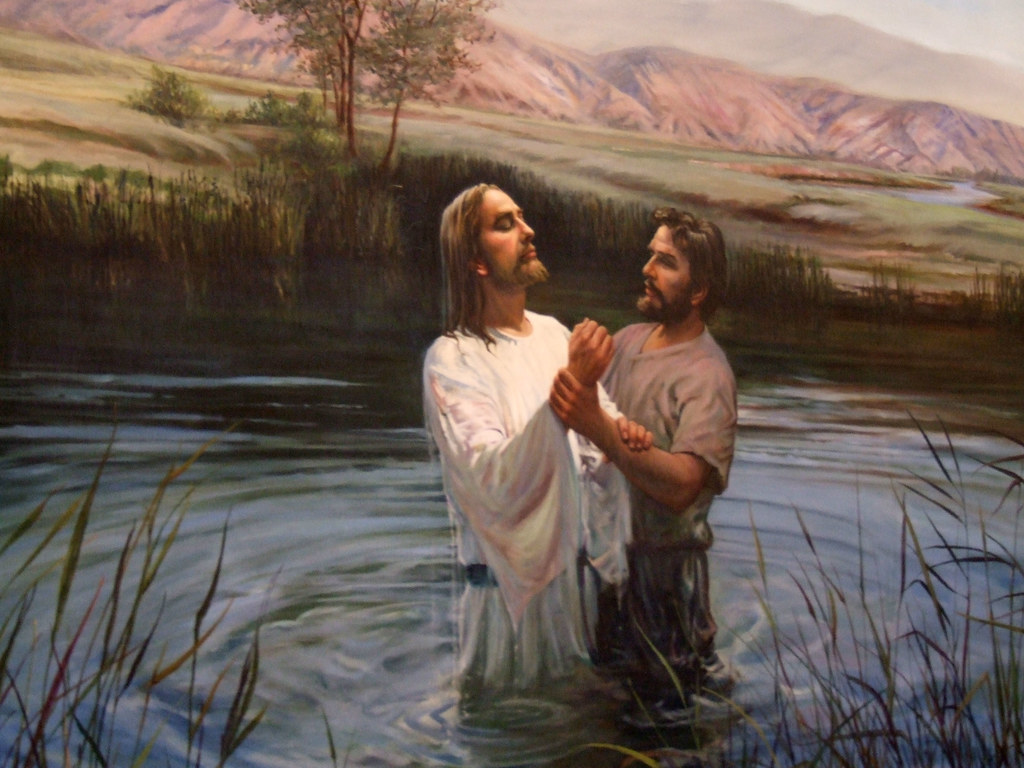 Jesus was baptized by John the Baptist in the Jordan River near Bethany. 