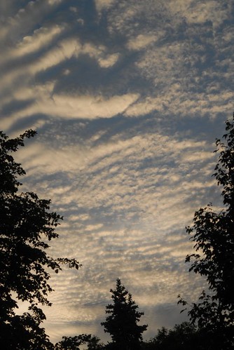 sky clouds evening
