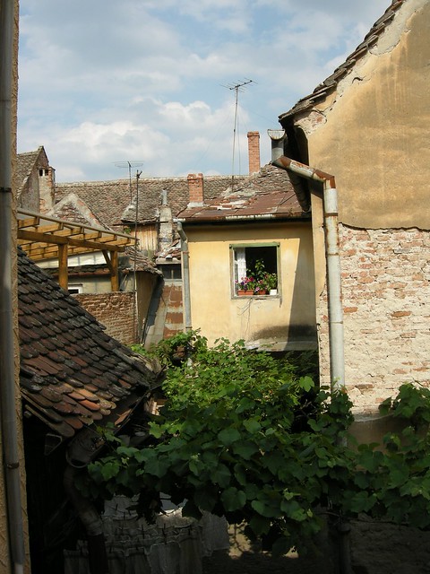 Inner court in old town Sibiu