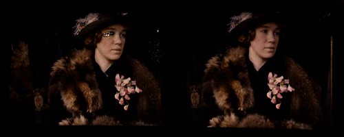 Woman wearing fur stole and corsage | by George Eastman Museum