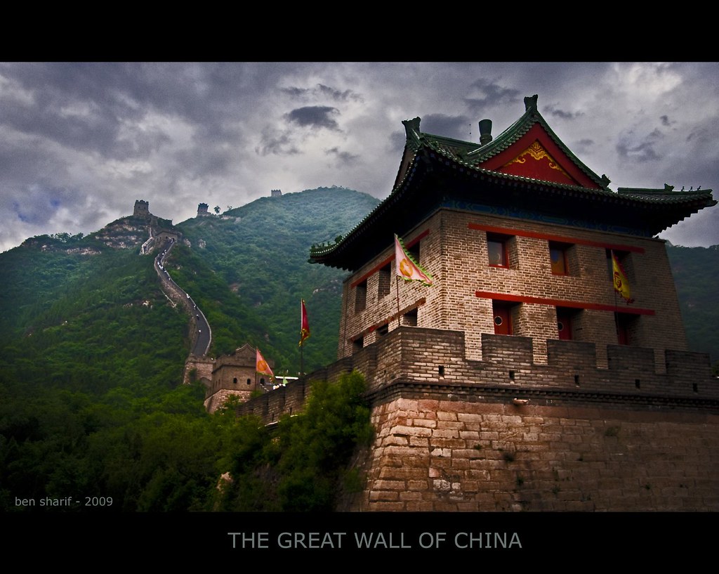 The Great Wall Of China Best View On Black The Great Wall