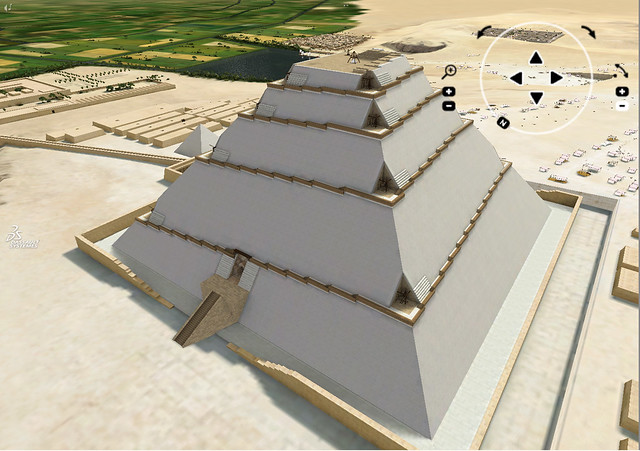 La pyramide de Kheops, 19 ans après le début de la construction (Dassault Systèmes)