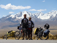 Randy and Nancy in front of Cordillera Blanca peak