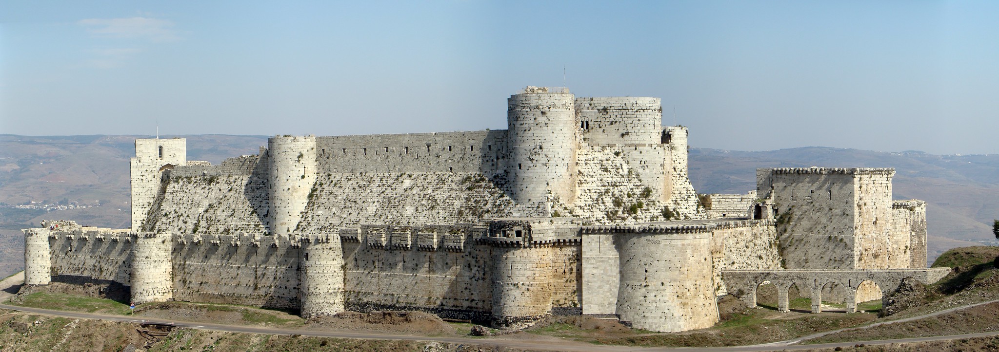 vistas del Castillo Crac de los Caballeros Siria