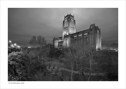 Liverpool Cathedral at Dusk by Ian Bramham