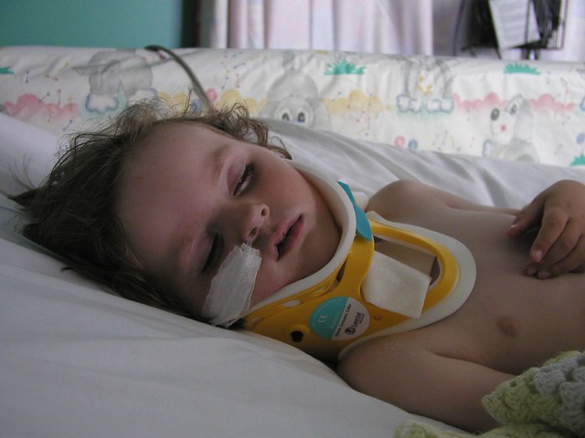 Oliver In Hospital After The Car Accident 3 Years Ago