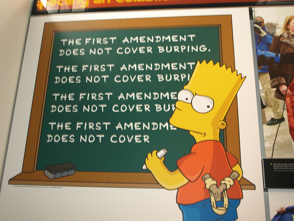 First Amendment Burping The First Amendment does not cover burping. | Then what's th… | Flickr