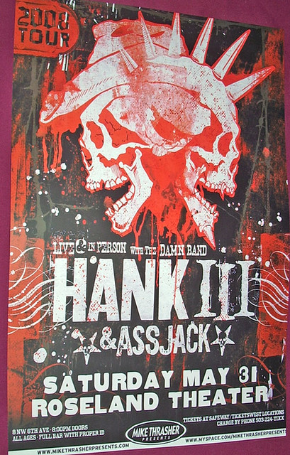 Hank III concert Poster
