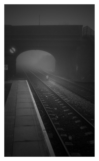 Castleton Station in Fog