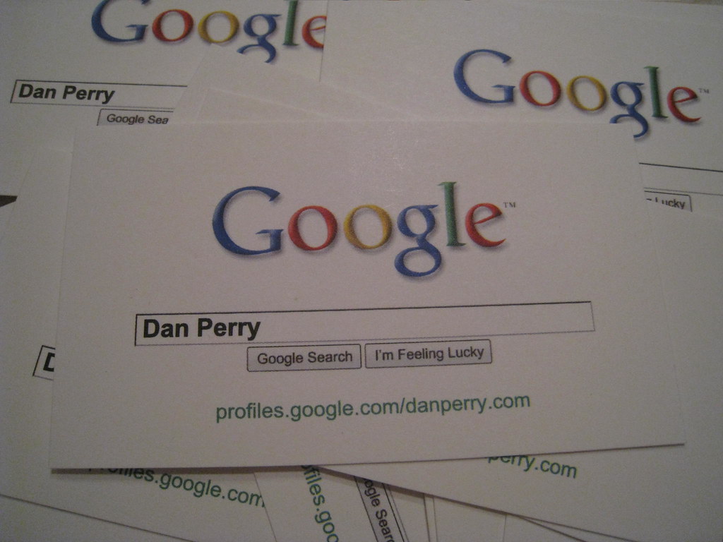 Google business cards