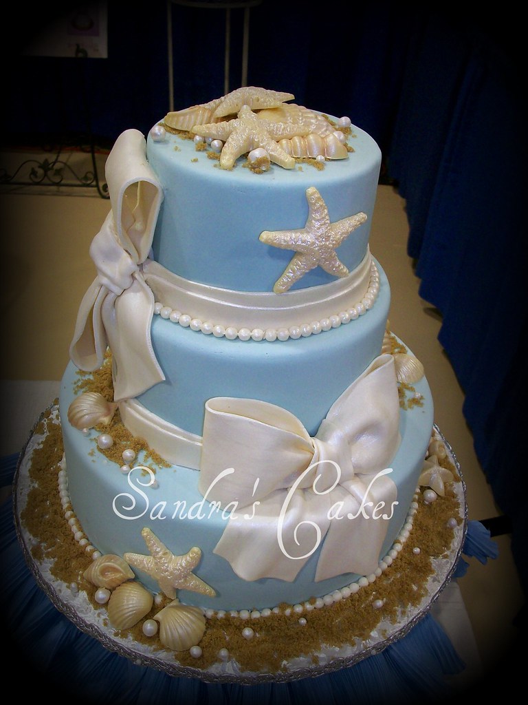 Seashells Wedding Cake