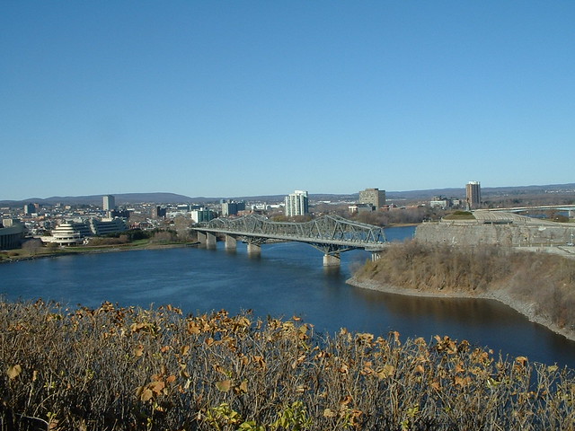 Looking across the Ottawa River to Gatineau
