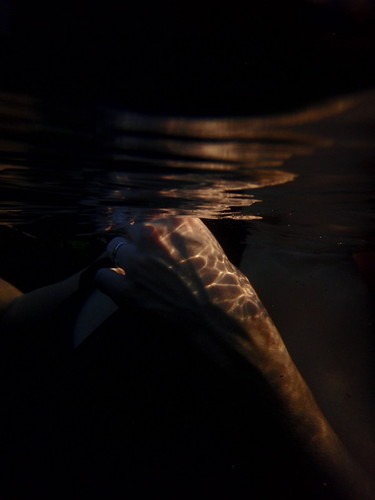 a hand, just under the surface | by noelleodesigns