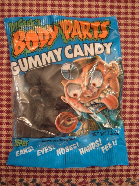Vintage TOPPS Body Parts Gummy Candy