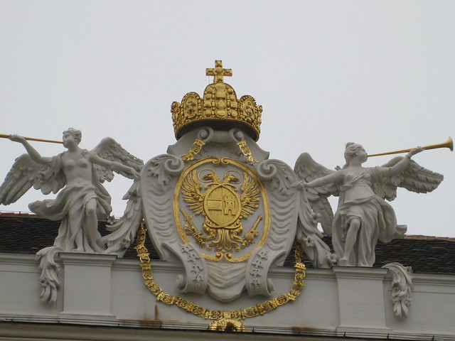 Wien: double-headed eagle + crown