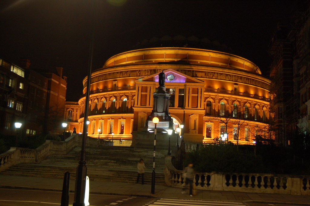 Royal Albert Hall at night