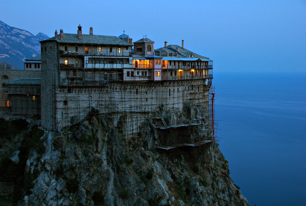 Mt. Athos, Greece - Holy Monastery of Simonos Petra (Simonopetra) by ConstantineD