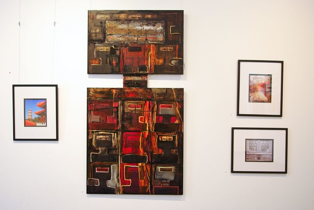 My work (and that of Pauline Denney) at Project Contemporary Artspace (Wollongong) 2008 Last Member's Show