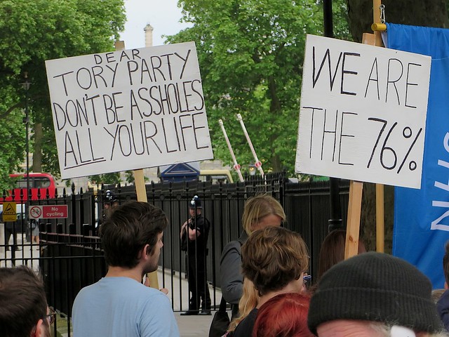 Dear Tory Party, don't be a**holes all your life