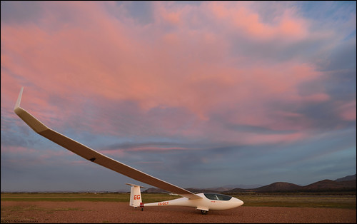 sunset sky clouds southafrica scenery soaring glider worcester js1 westerncape gliderflying