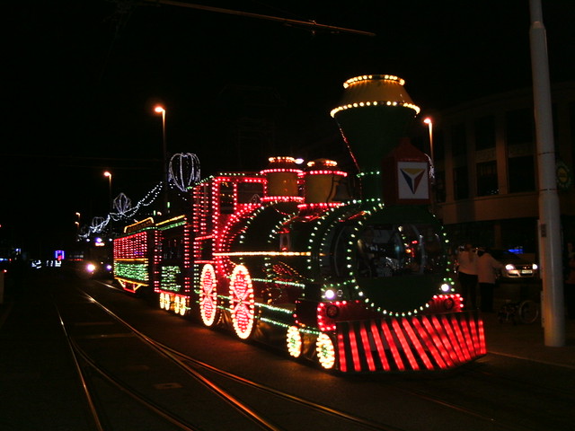 Illuminated Train Tram