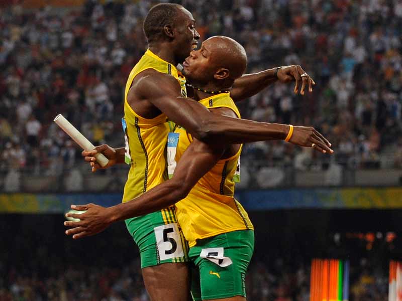 Jamaica ganador 4X100 masculino Juegos Olímpicos Beijing 2… | Flickr