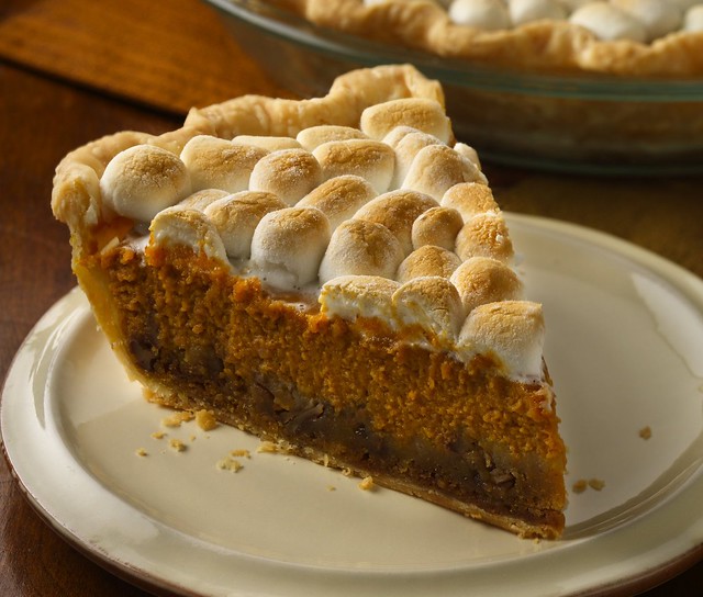 RECIPE: Pumpkin-Ginger Pie with Golden Marshmallow Topping