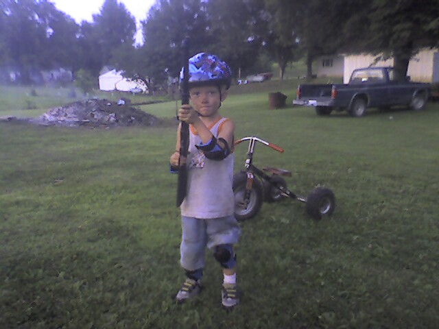 Tanner ready to go hunting