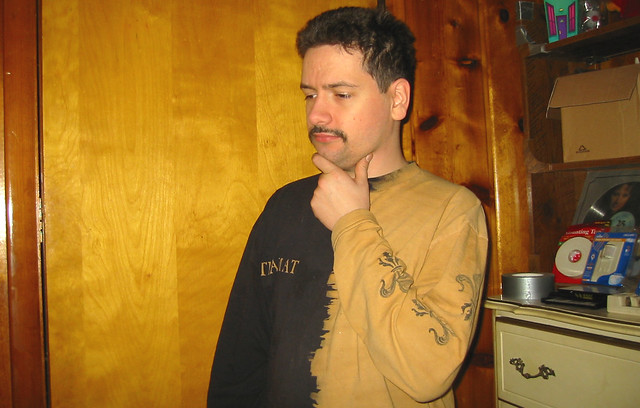 20080210 - Clint with a mustache - 152-5212 - thinking