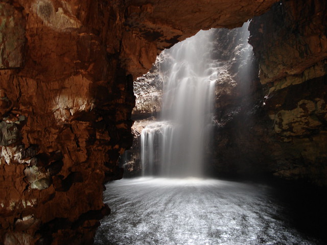 Waterfall, Smoo Caves