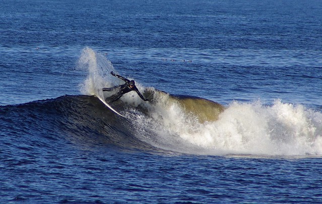 Surfer at Thurso east 270308