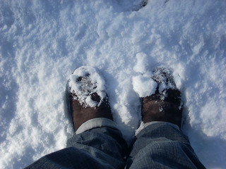 Snow on Uggs, April 2008 | by What's a widget?