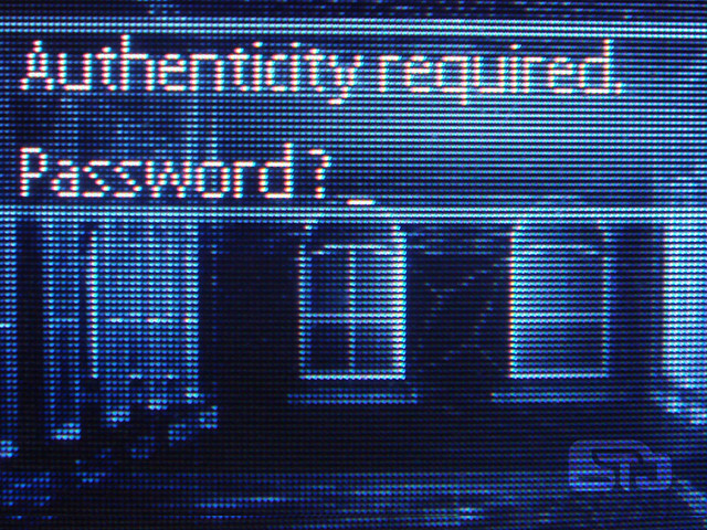 Authenticity required: password?