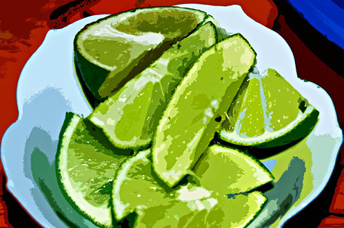 Bowl of Sliced Limes (Cut Out Effect) by Melbie Toast